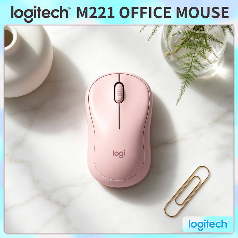 Office Tech And Space - Logitech M221 Ergonomic Silent Mouse -