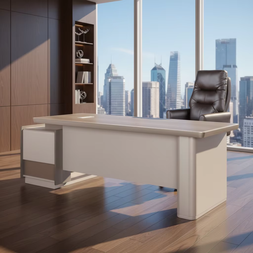 Office Tech And Management - Modern Deluxe Ergonomic Office Furniture Desk
