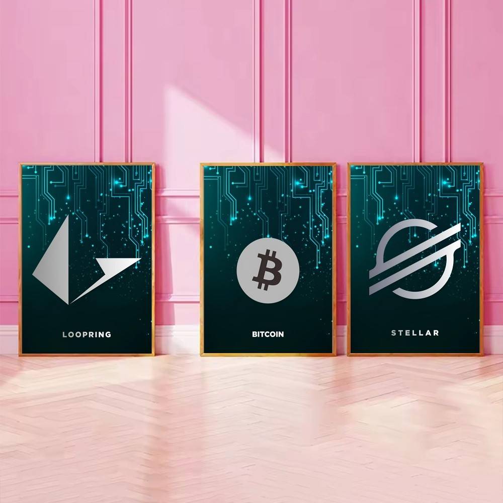 Tech Circuit Crypto Symbol Pos - Office Print Tech ulasan dan harga