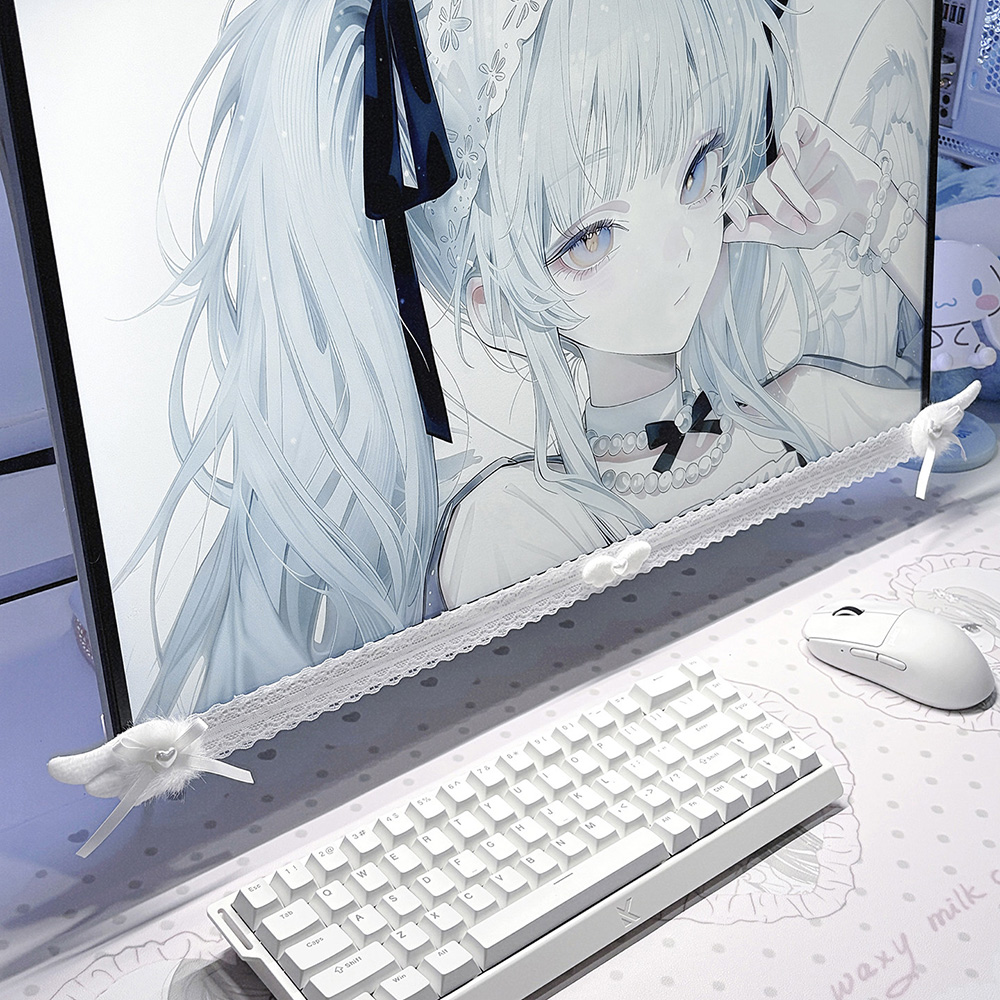 New Screen Decor White Lace Mo - Office Technologies ulasan dan harga
