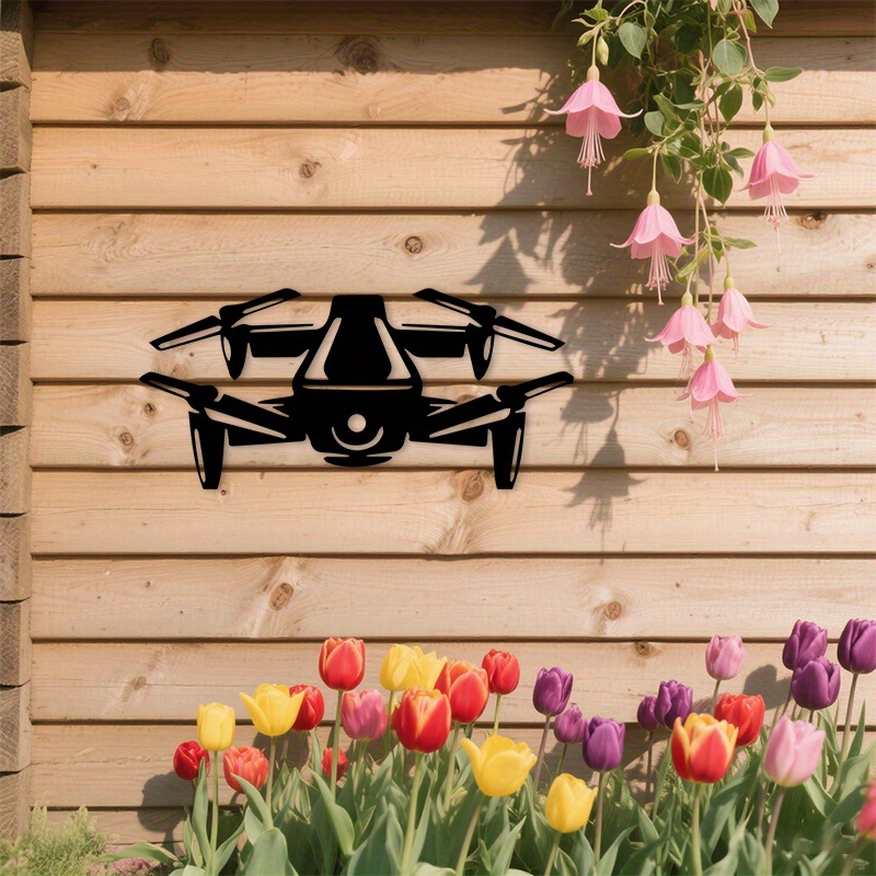 Drone Silhouette Metal Wall Ar - Tech Office Wall ulasan dan harga