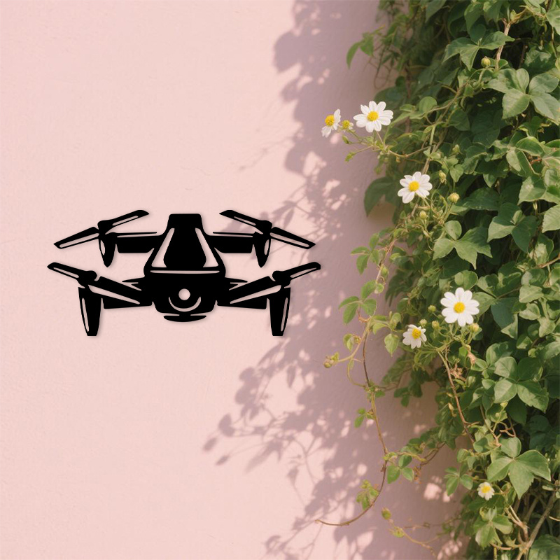Drone Silhouette Metal Wall Ar - Tech Office Wall ulasan dan harga