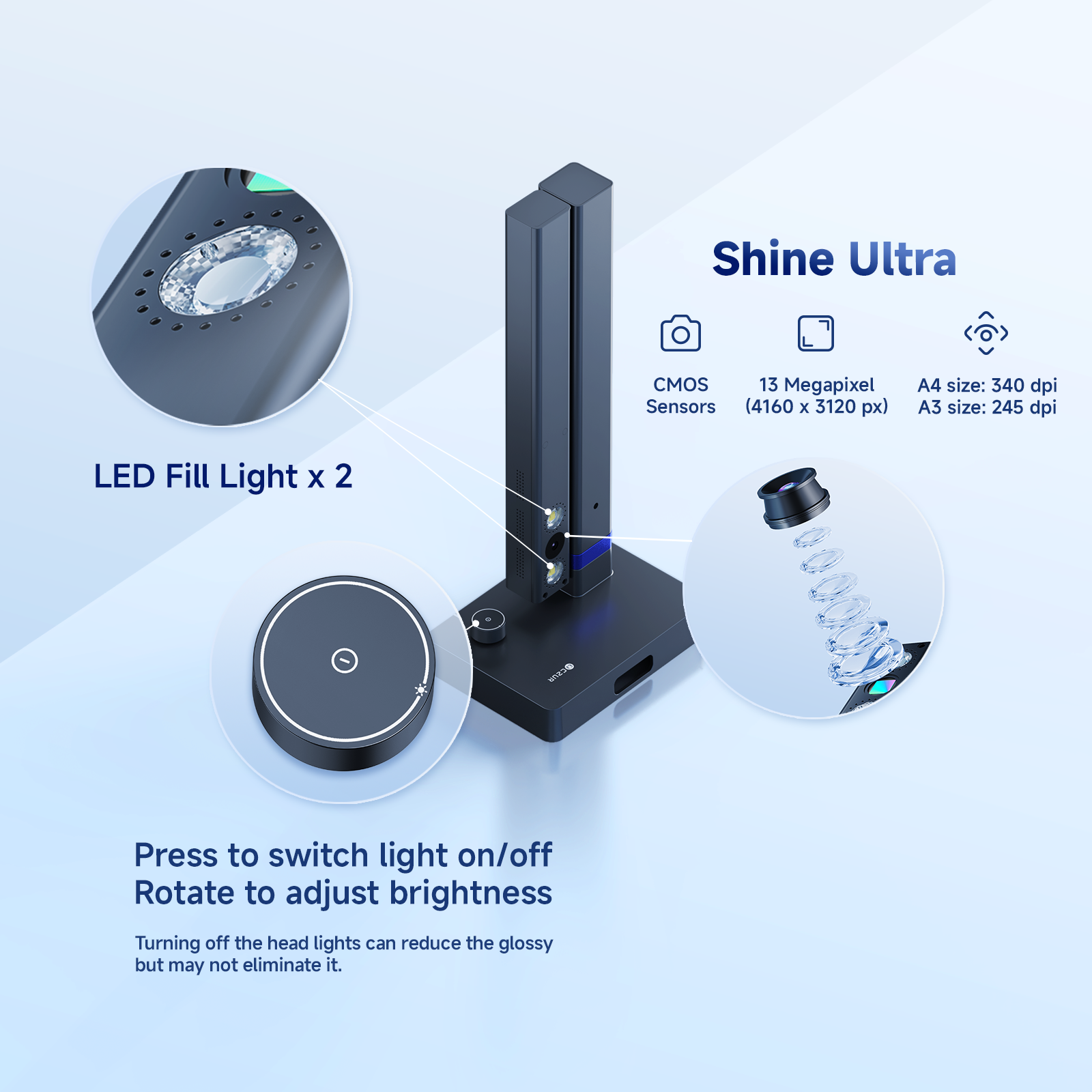 CZUR Shine Ultra Portable 13MP - Office Technologies ulasan dan harga