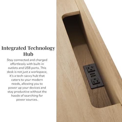 Coastal Oak Modern Transitiona - Office Tech And Management ulasan dan harga