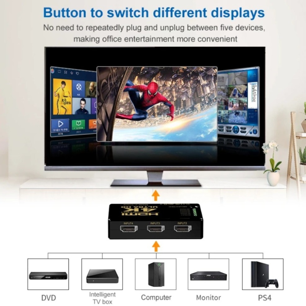 5x1 HDMI Switch HD 4K Video Sw - Hdmi Matrix Switch ulasan dan harga