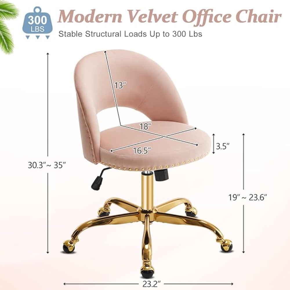 Modern Velvet Small Office Cha - Office Tech And Space ulasan dan harga