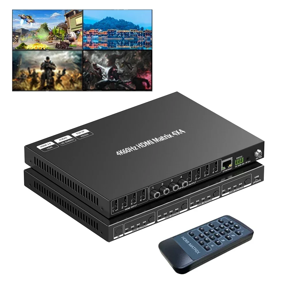 New Factory 8k 4k60hz 8 in 8 O - Hdmi Matrix Switch ulasan dan harga