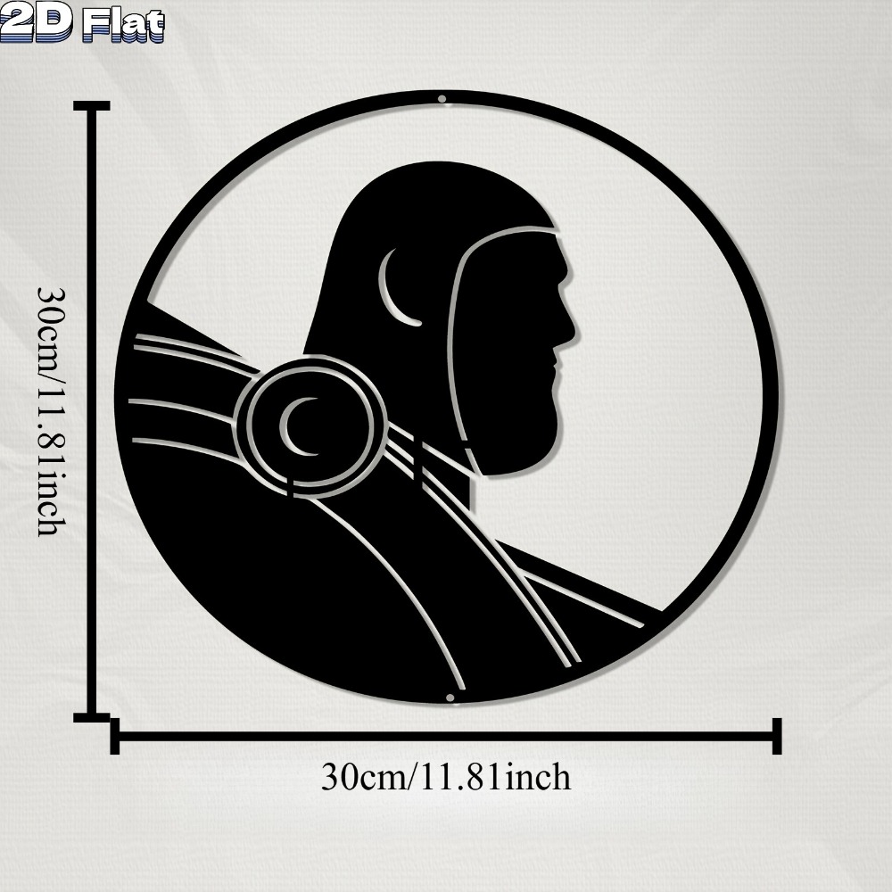 1pc Modern Robot Metal Wall Ar - Tech Office Wall ulasan dan harga