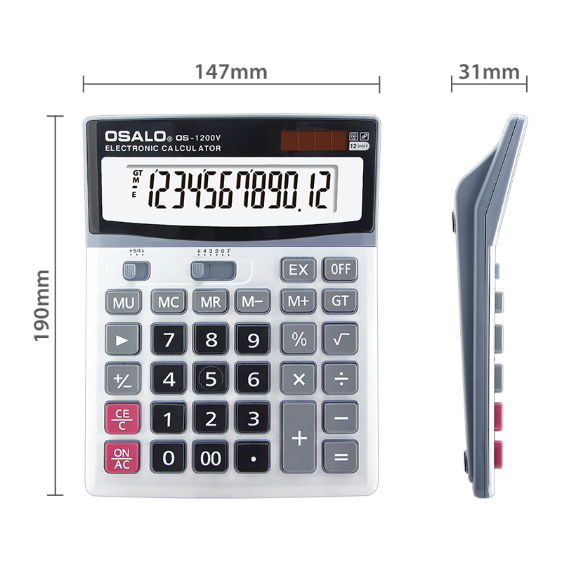 Solar Calculator ABS Plastic O - Office Technologies ulasan dan harga