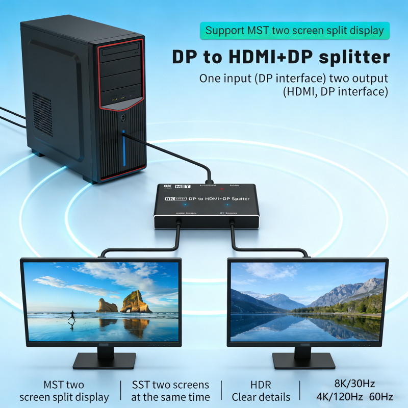 8K MST Displayport to HDMI Spl - Hdmi Matrix Switch ulasan dan harga