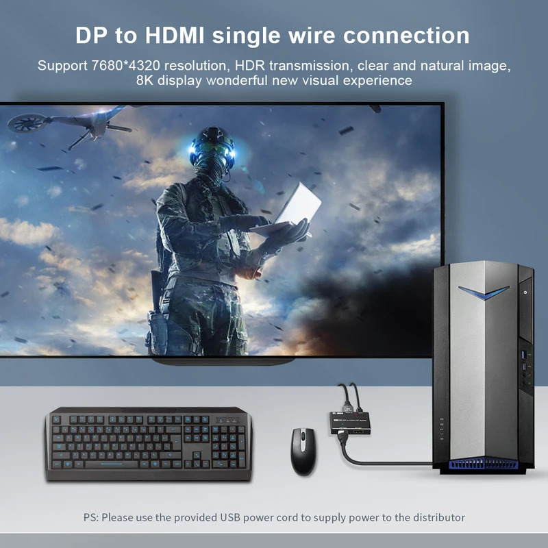 8K MST Displayport to HDMI Spl - Hdmi Matrix Switch ulasan dan harga