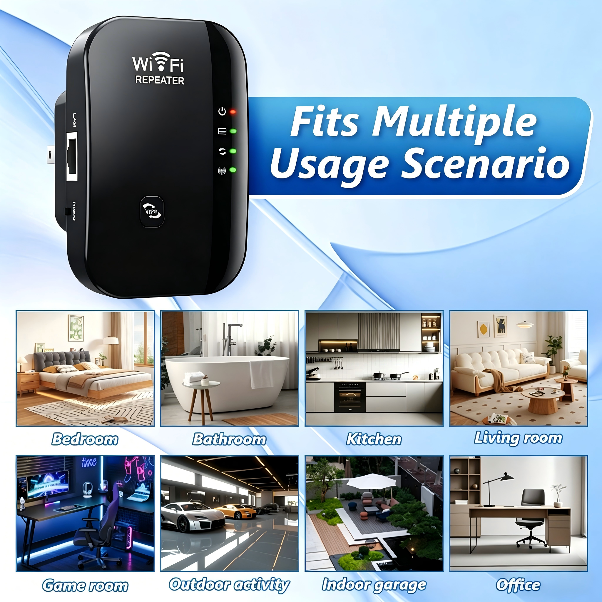 Wireless 300M 2.4GHz WiFi Rang - Office Technologies ulasan dan harga