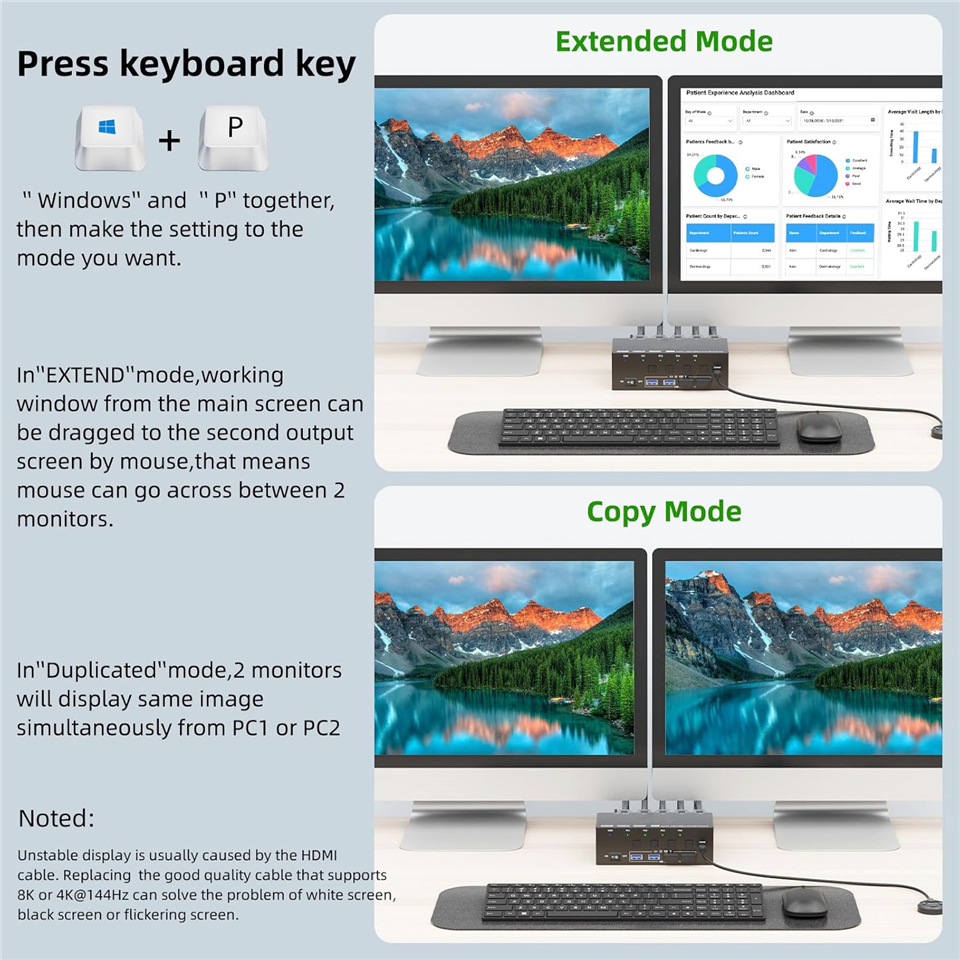 Navceker 8K KVM Switch HDMI 4  - Hdmi Matrix Switch ulasan dan harga
