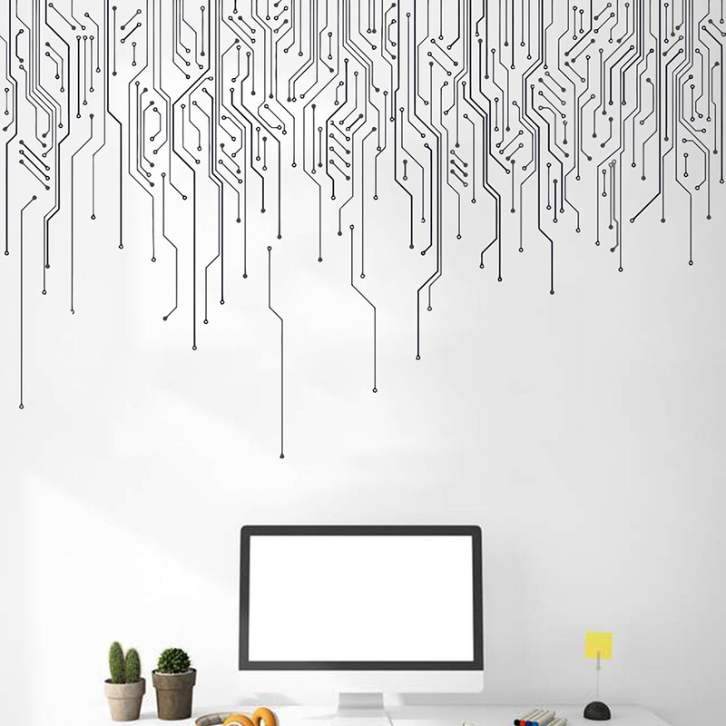 Computer IT Decor,Circuit Boar - Office Technologies ulasan dan harga
