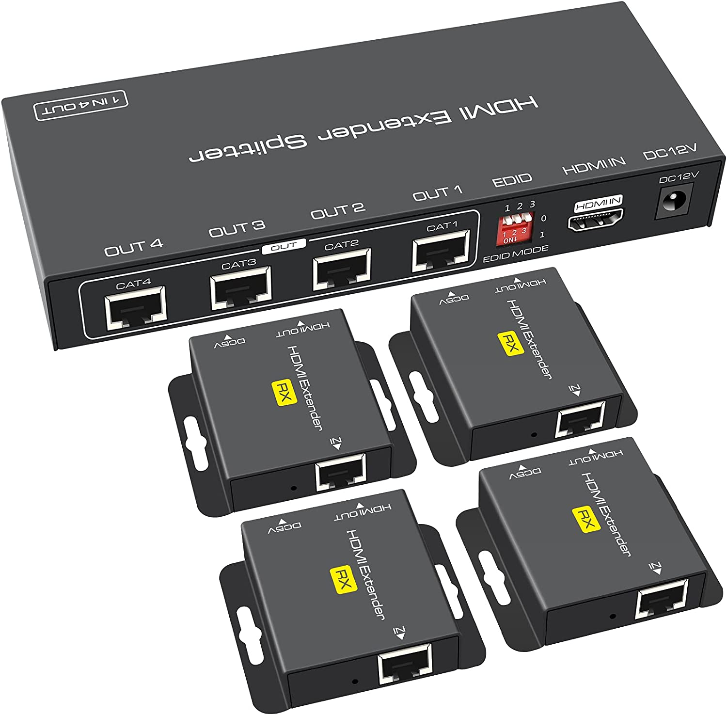 1 in 2 out HDMI Splitter Exten - Hdmi Matrix Switch ulasan dan harga