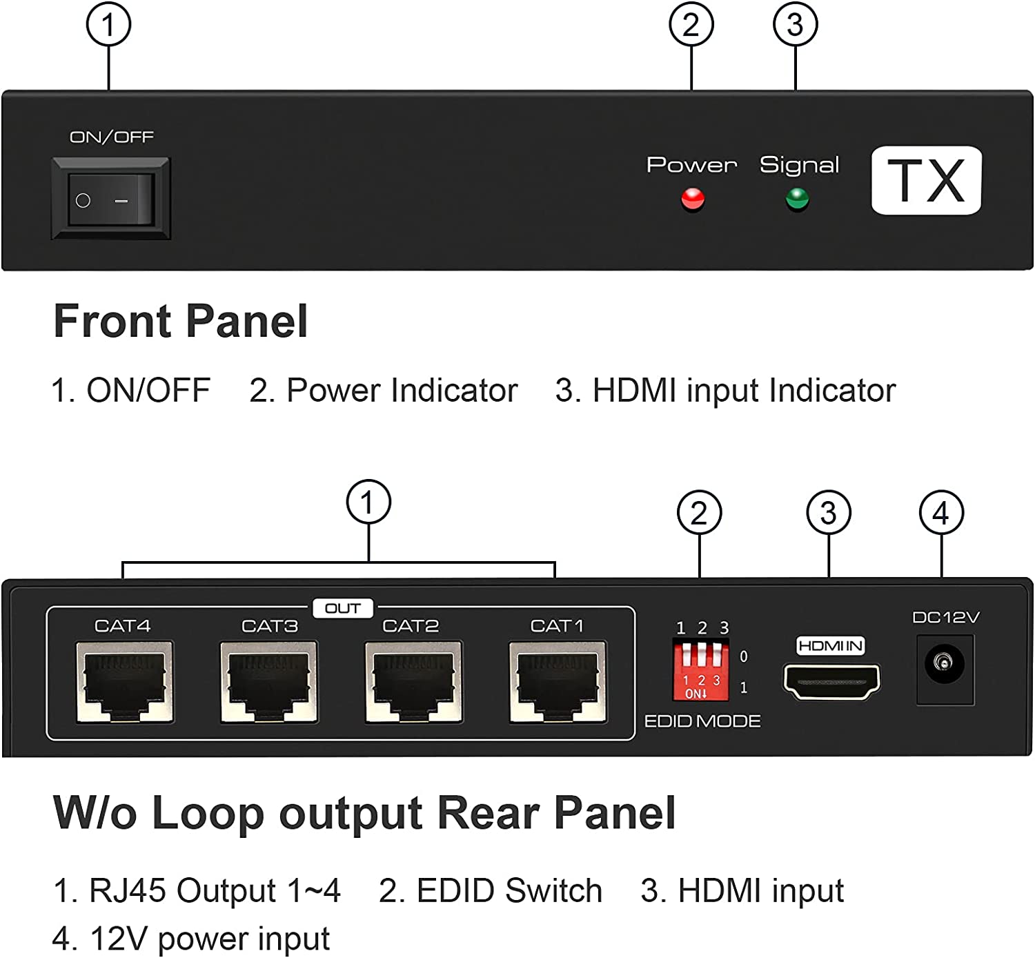 1 in 2 out HDMI Splitter Exten - Hdmi Matrix Switch ulasan dan harga
