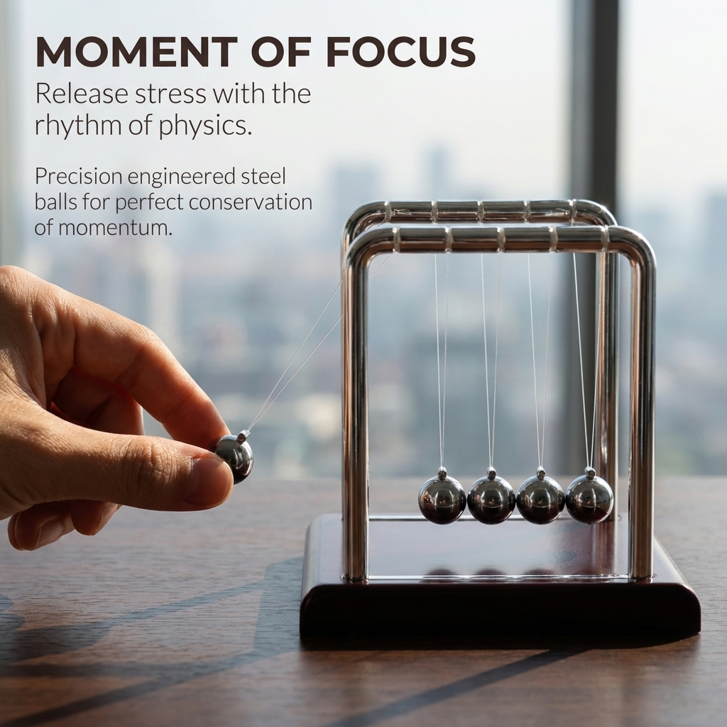 Newton Cradle Balance Pendulum - Office Technologies ulasan dan harga